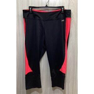 AVIA‎ Women's (Size XL) Pull On Capri Leggings Nylon Poly Stretch Two-Toned